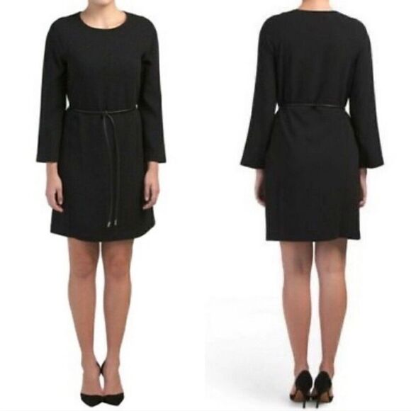 Theory Maxyne Crepe Raglan Dress - Picture 1 of 15